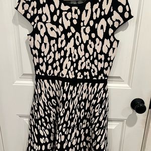 NWT Karen Millen Animal Print Silk Midi Skirt Sz Uzs 6